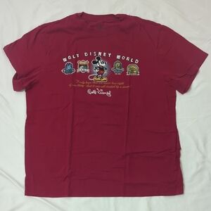 Disney Short Sleeve Tee, Color Red, Size XL *